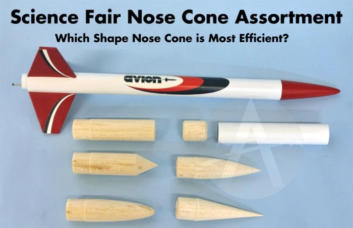 Avion Nose Cone Science Fair Kit (24mm) 1 Avion Nose Cone Science Fair Kit (24mm)